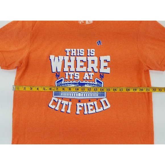 The 7-Line Citi Perks “This Is Where It’s At” Citi Field T-Shirt L Orange B3 - Picture 6 of 10